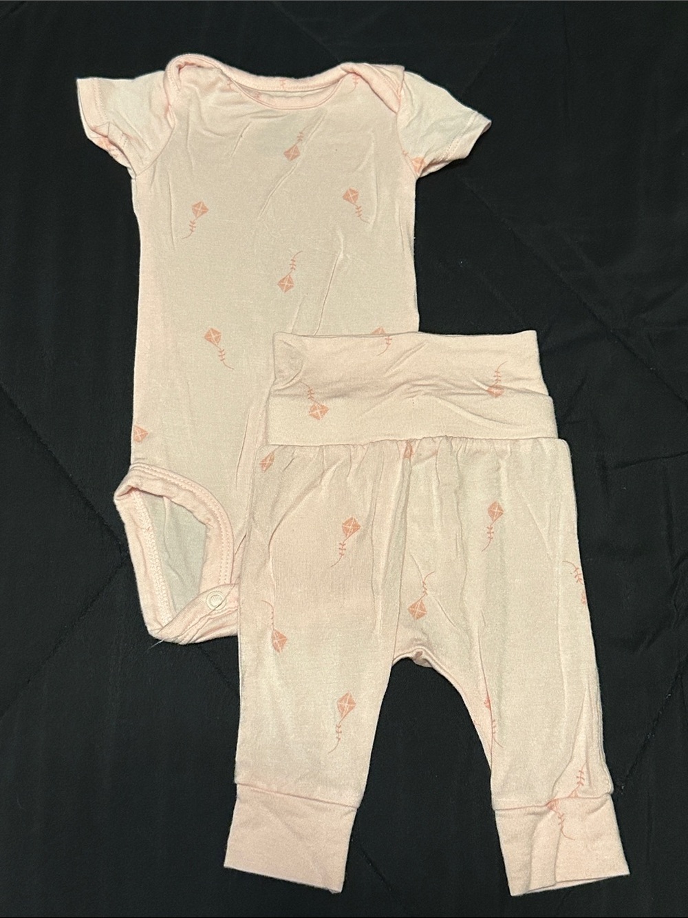 Carter's Light Pink Kite-Print Two-Piece Bodysuit & Pants Set